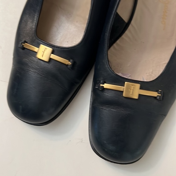 Salvatore Ferragamo Leather Slingbacks - Picture 2 of 8